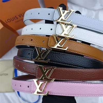Buy Lv Belt For Women Men Replica Faux Black Belts For Womens Mens Fashion  Leather (Silvery Buckle, 105cm(Waist 30-33)) Online at desertcartINDIA