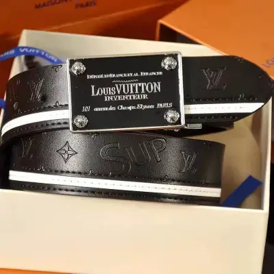 Supreme Louis Vuitton Belt Fake