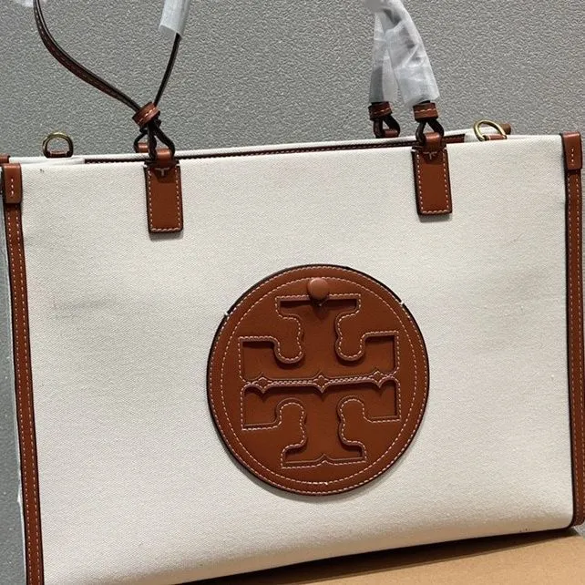 BabaReplica | Replica Designer Tory Burch ELLA CANVAS TOTE BAG